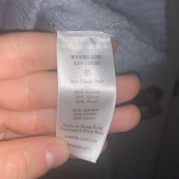Everlane Alpaca Sweater T Shirt Top Light Periwinkle Purple Size Small - Picture 5 of 6